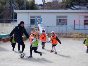 サッカーでゲームしたよ