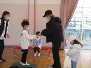 お家の方からメッセージをもらっている