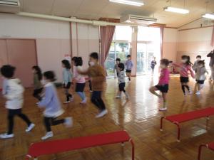 おどっているところ