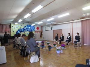 終了証書授与式