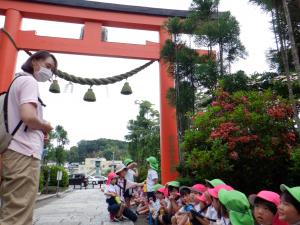 鳥居が大きいね