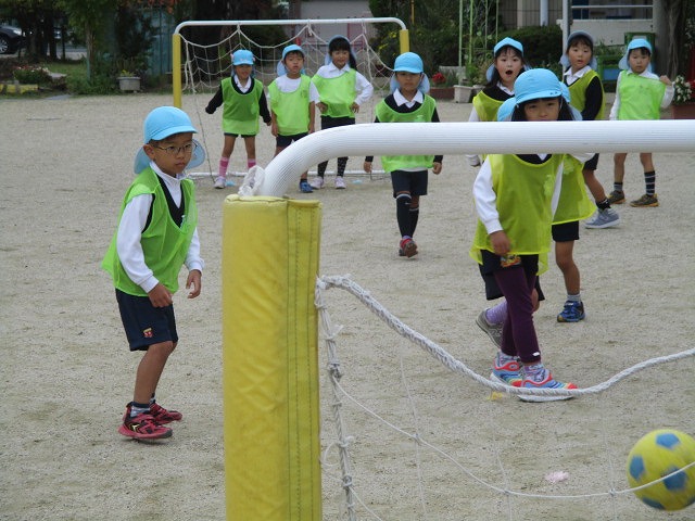 5歳サッカー試合