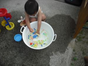 水遊び