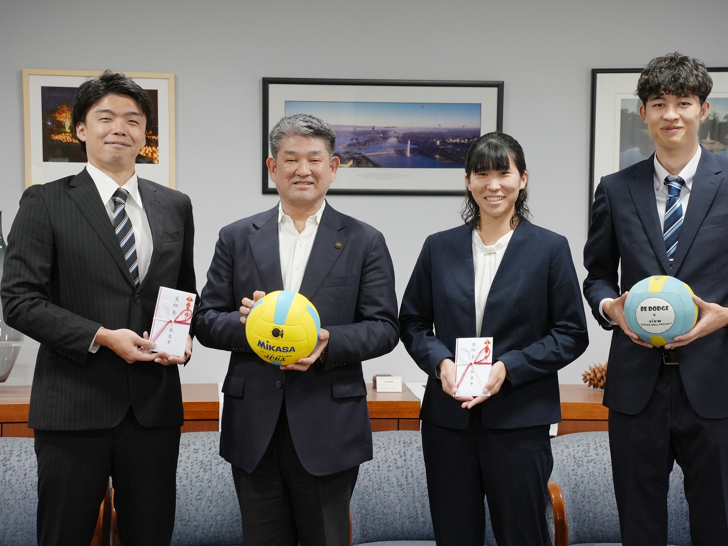ドッジボール日本代表3人表敬訪問（キャンベラの間）