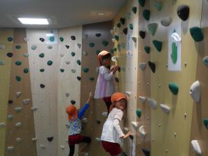 5歳児クライミング