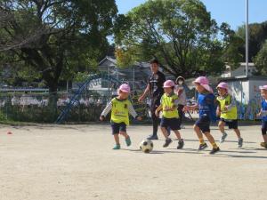 試合を頑張っています