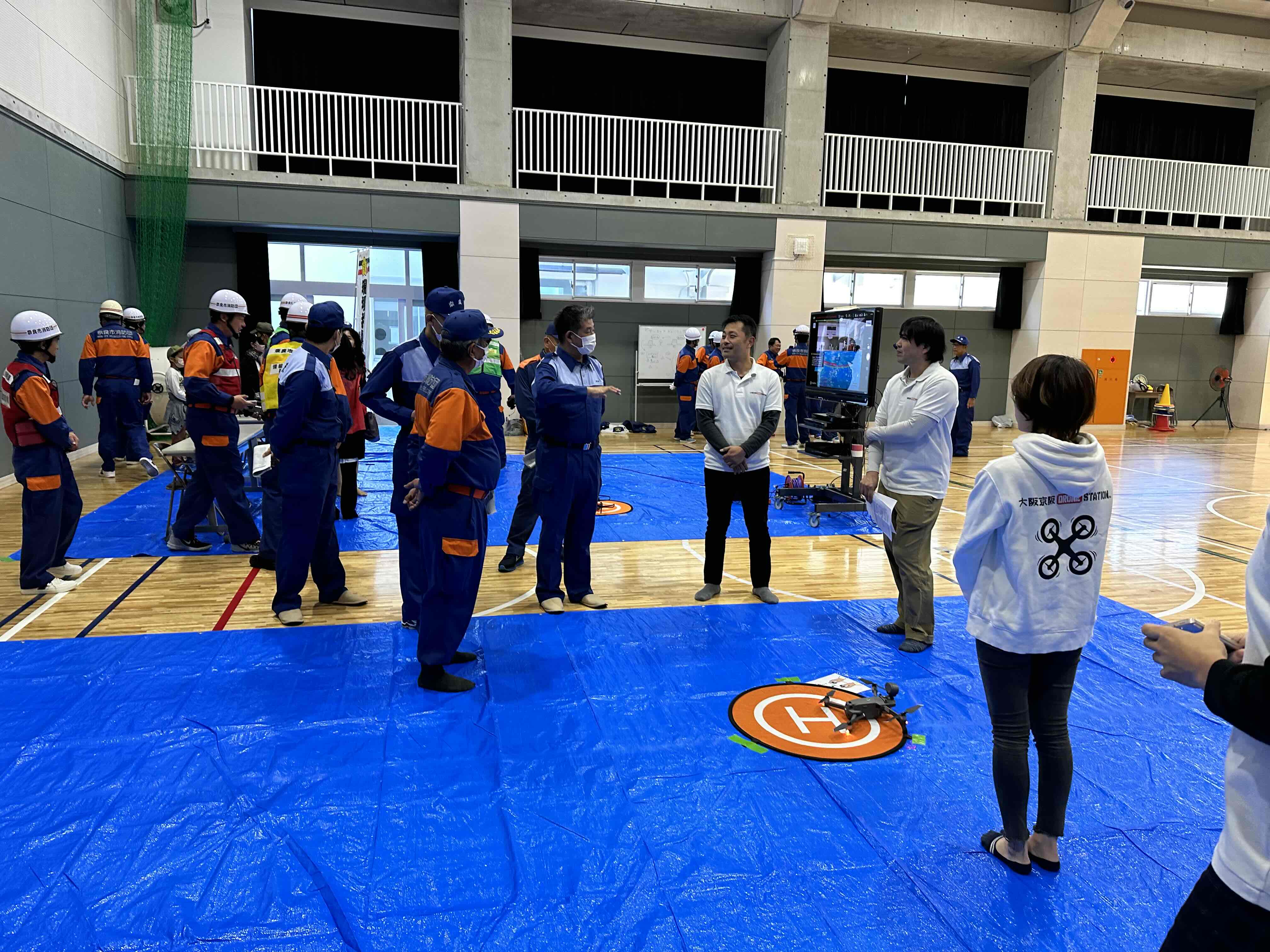 奈良市総合防災訓練開会（ならやま小中学校）