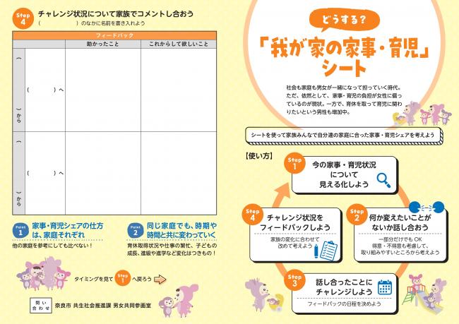 家事・育児シート　イメージ図