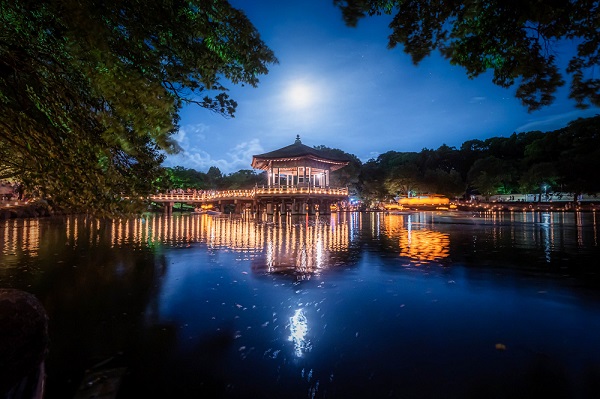 浮御堂の夜景