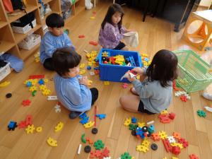 ブロックの拭き上げ