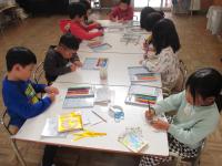 5歳児年賀状を書きました