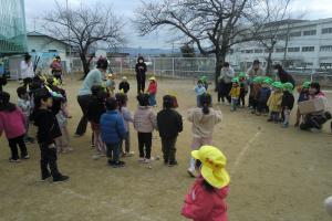 3歳児のちびっこ鬼さん登場