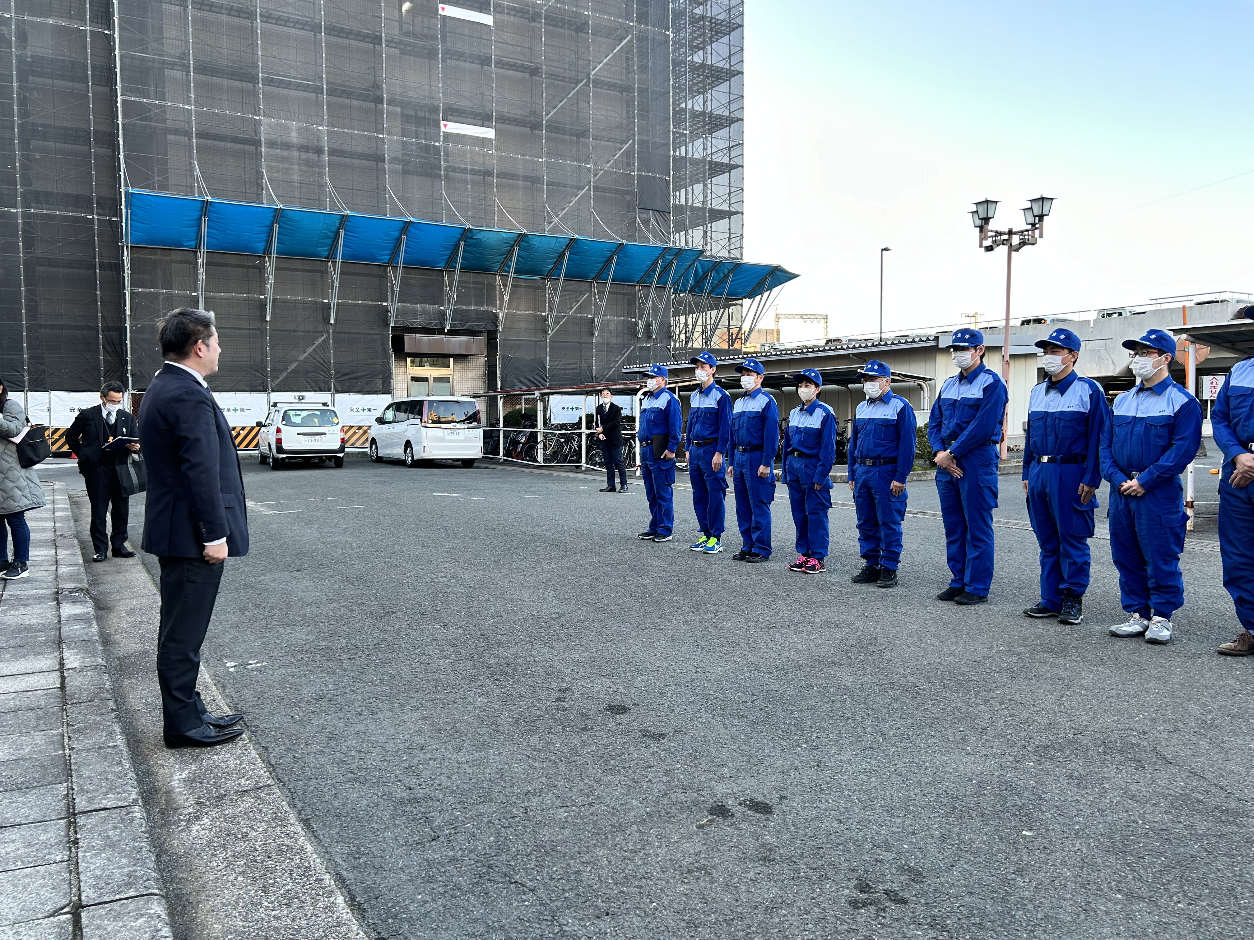 被災地派遣先遣隊及び第1陣  帰着式