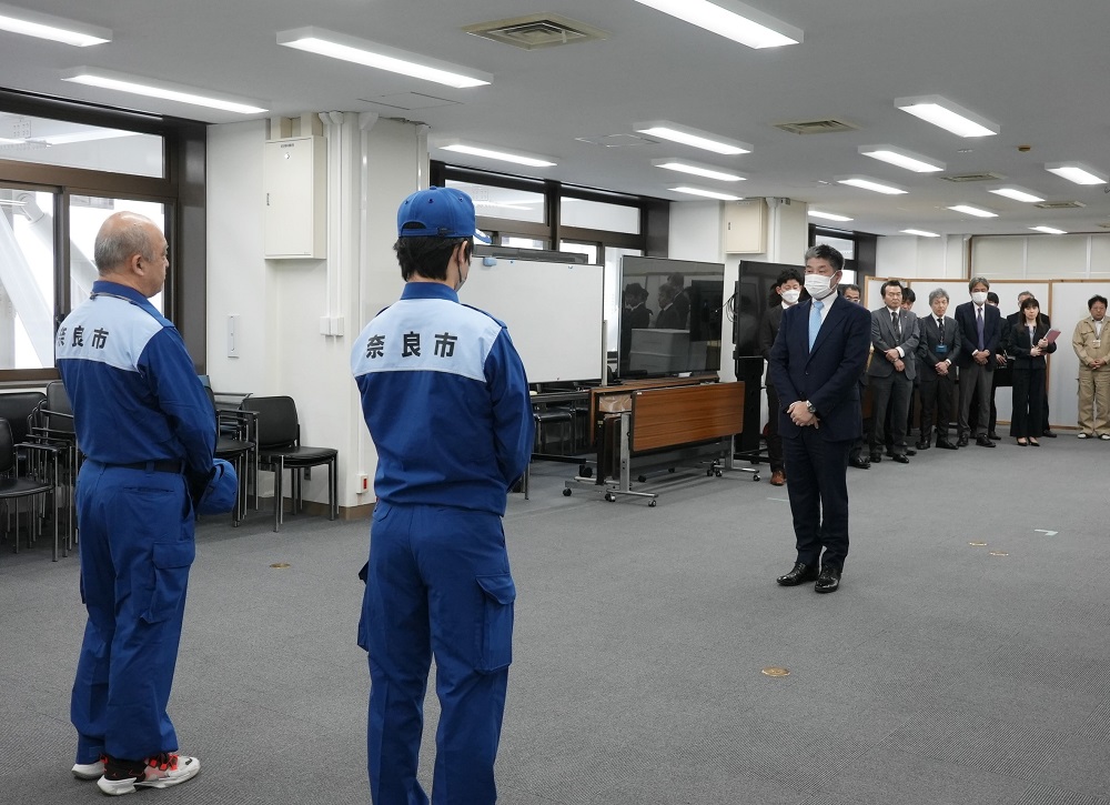 被災地支援に関する派遣職員第22陣帰着式