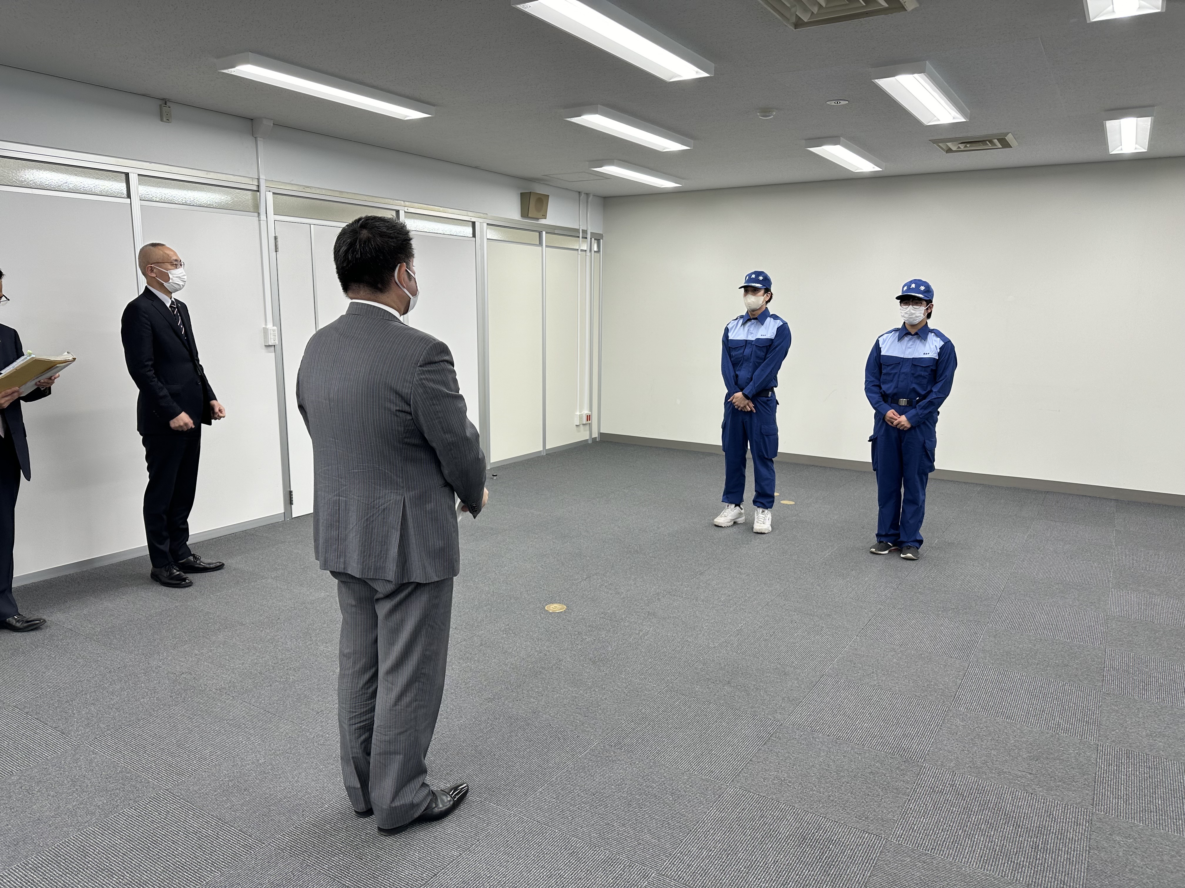 被災地支援に関する派遣職員第20陣帰着式