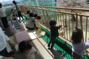 1歳児アスレチック
