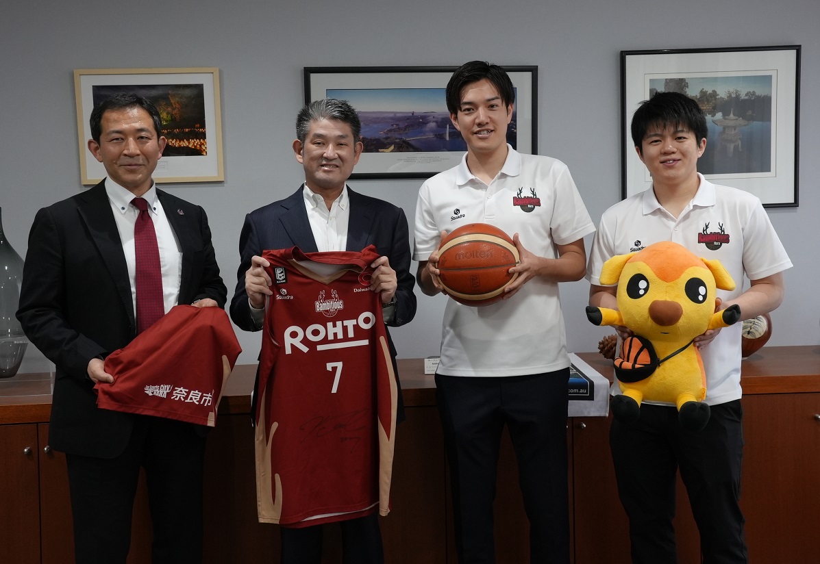 バンビシャス奈良2023-24シーズン終了報告 表敬訪問