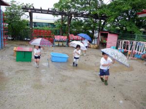佐保幼　雨の散歩2