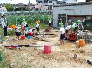 砂場遊び