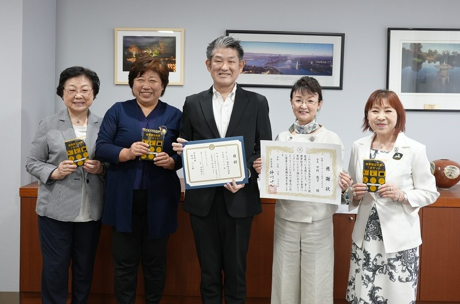 国際ソロプチミスト奈良-まほろば様からのひとり親家庭支援物品の寄贈式