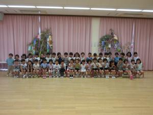 笹飾りと一緒に