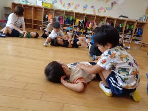 三歳　ふれあい