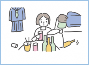 家計を支えるために労働をして、障がいや病気のある家族を助けている。