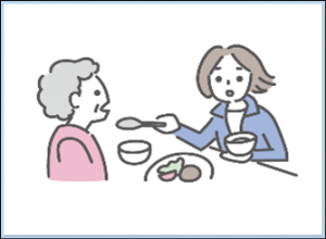 障がいや病気のある家族の身の回りの世話をしている。