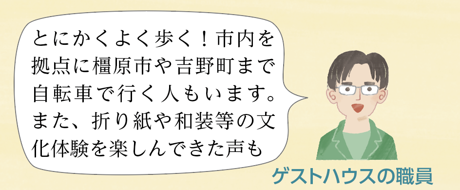 ゲストハウスの職員