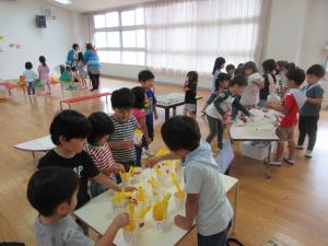 夏祭りごっこの屋台コーナー