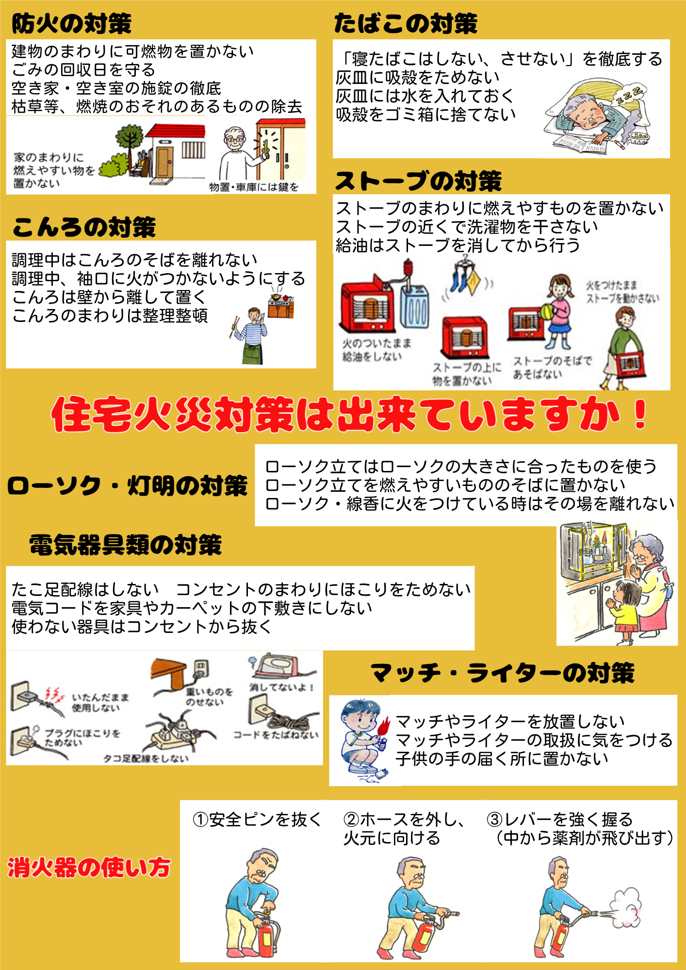 住宅火災対策