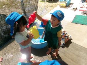 １歳水遊び