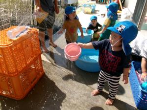 １歳水遊び
