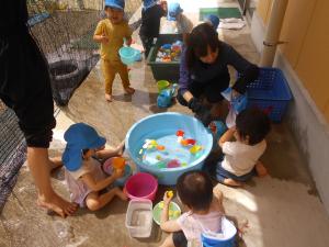１歳水遊び