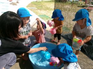 １歳水遊び