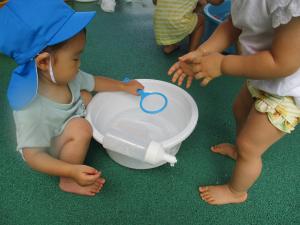 水遊び