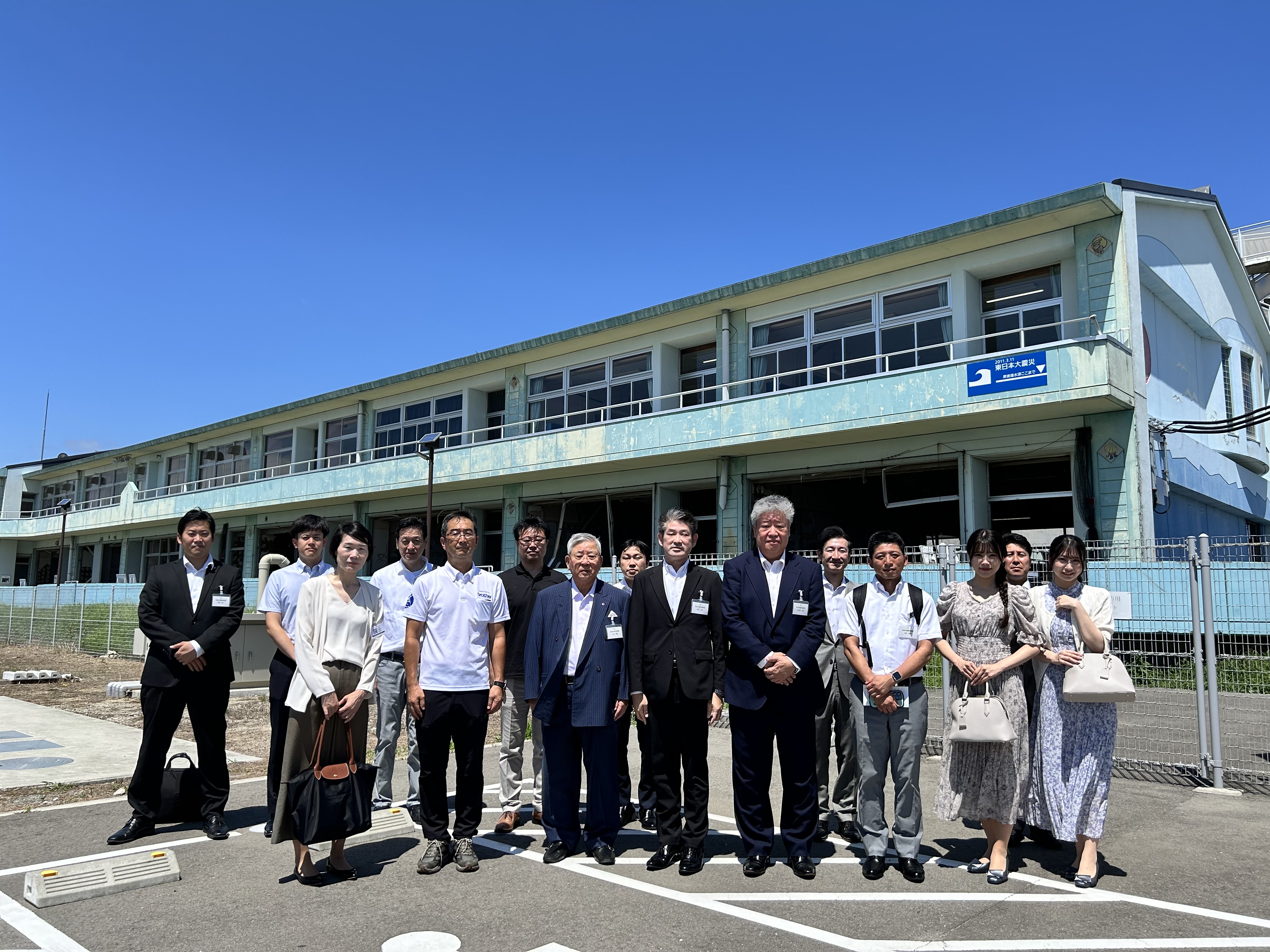 震災遺構・浪江町立請戸小学校等視察