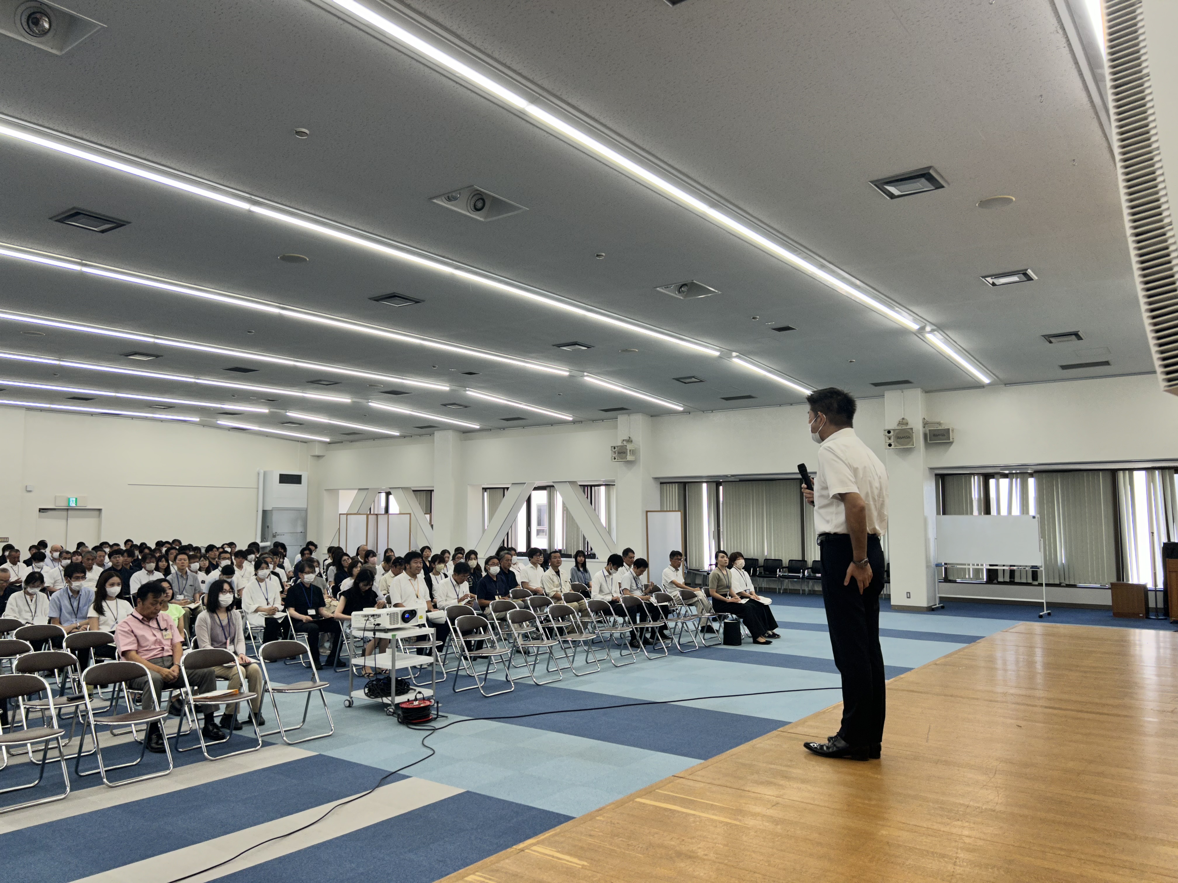 一次避難所配置職員への説明会