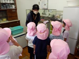 佐保幼稚園　染色見学