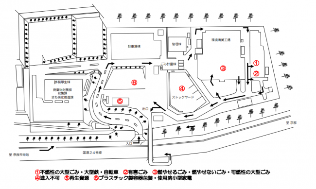 環境清美工場　見取り図