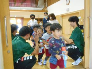 3歳児バレーの最後の挨拶