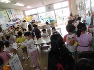 5歳児ハロウィーンごっこ仮装の様子