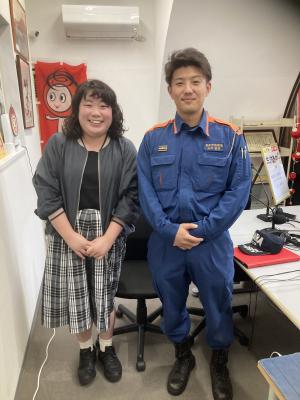 スタジオにて