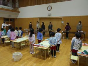 生け花体験の様子