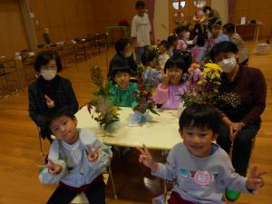お花の先生と集合写真