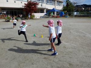 佐保　リレー遊び