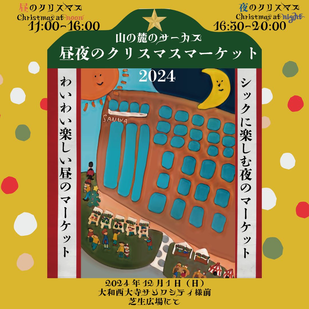 12月1日昼夜のクリスマスマーケット