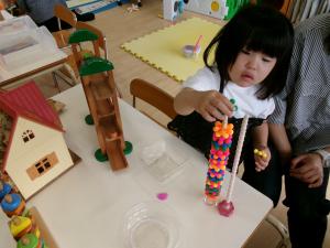 2歳　棒通し