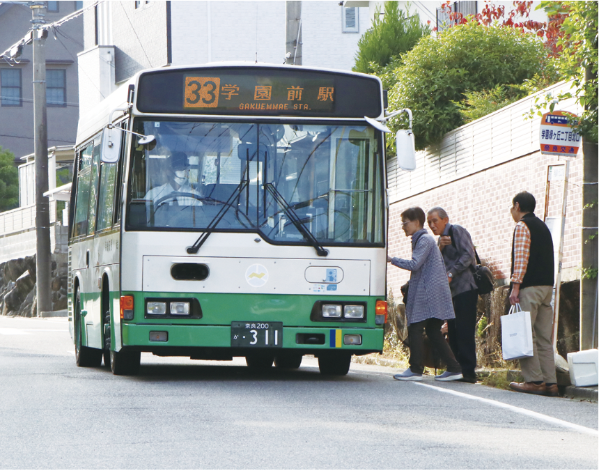 バスの乗車中