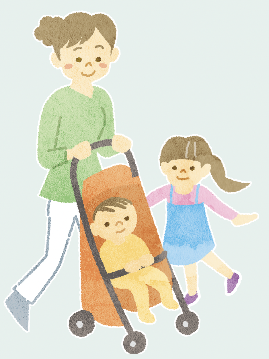 子連れイラスト